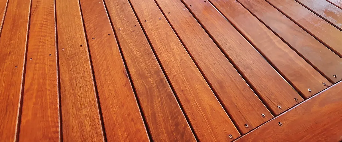 New Deck With Transparent Staining