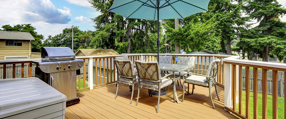 Wooden deck repair installation in King of Prussia